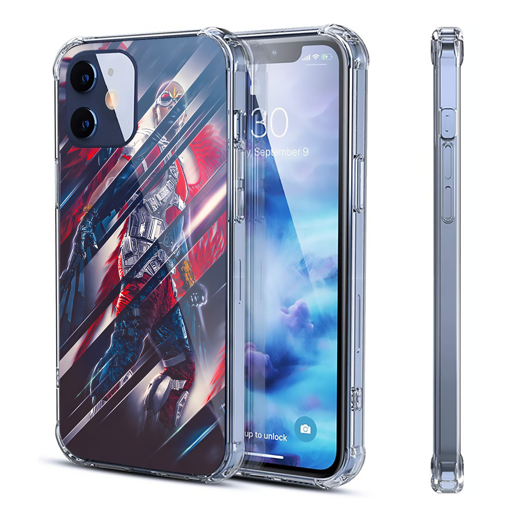 （画像用） アベンジャーズ The Avengers 【iPhone 12シリーズ対応】透明スマホケース（クリアソフトケース）